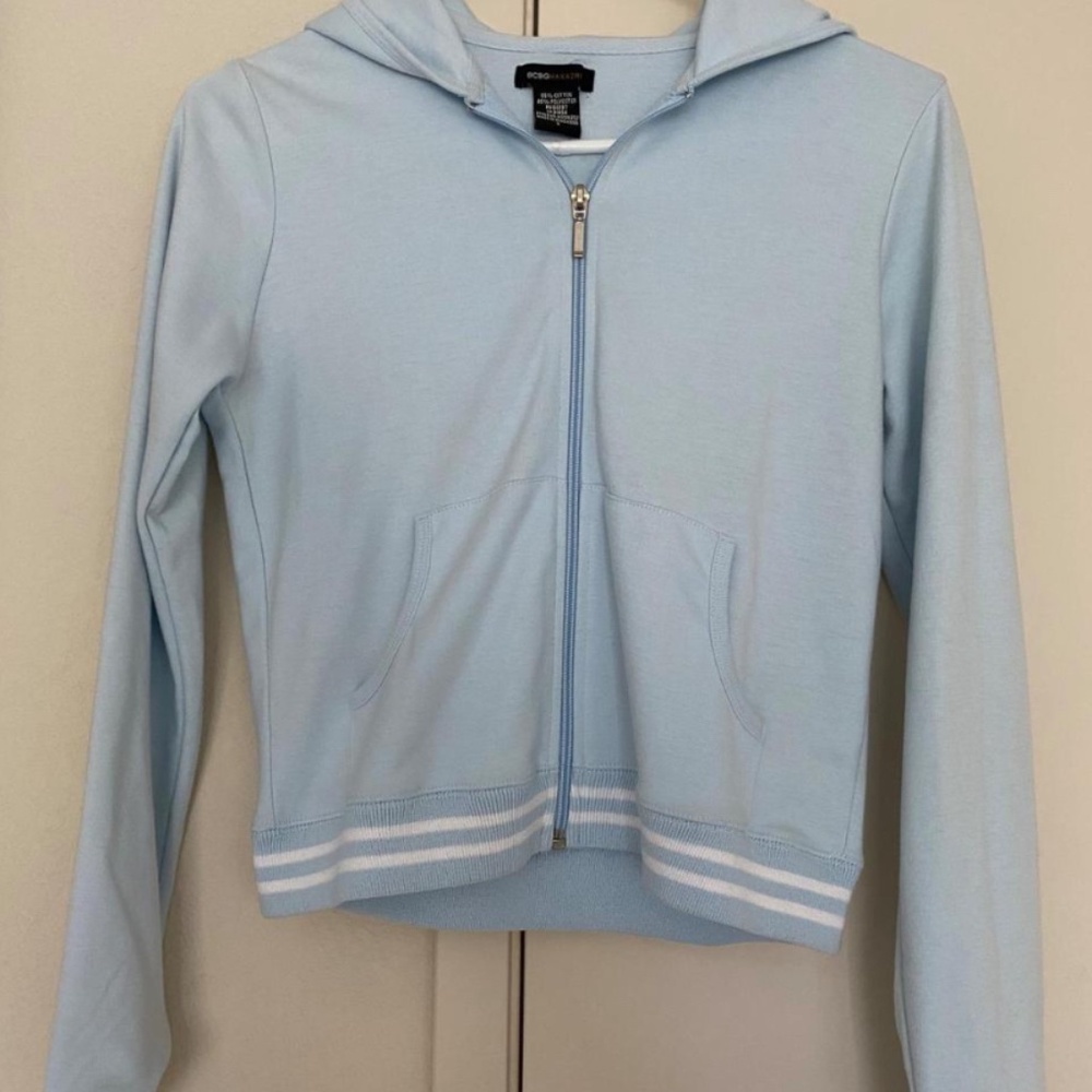 BCBGMAXAZRIA Women's Blue Hoodie